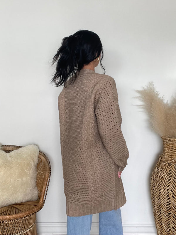 Current Air | Candice Cable Knit Cardigan FINAL SALE