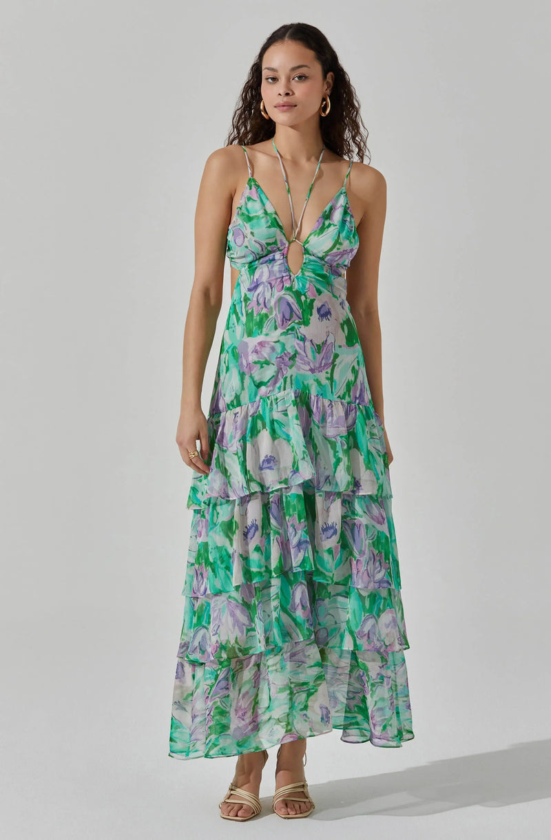 ASTR the Label | Aneira Floral Tiered Maxi Dress