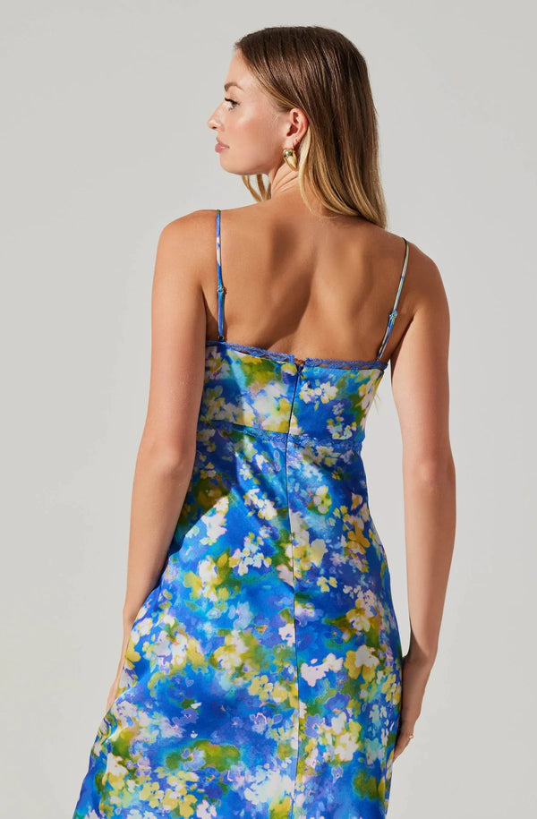 ASTR the Label | Florianne Floral Satin Maxi Dress