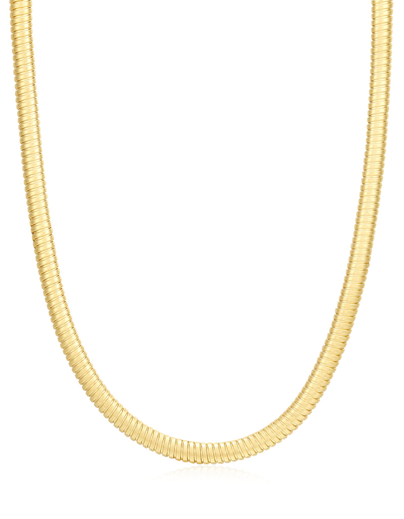 Mini Flex Snake Chain Necklace Gold | LUV AJ