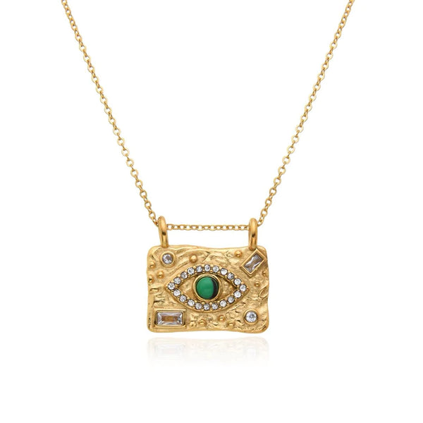 Evil Eye Necklace | Gold