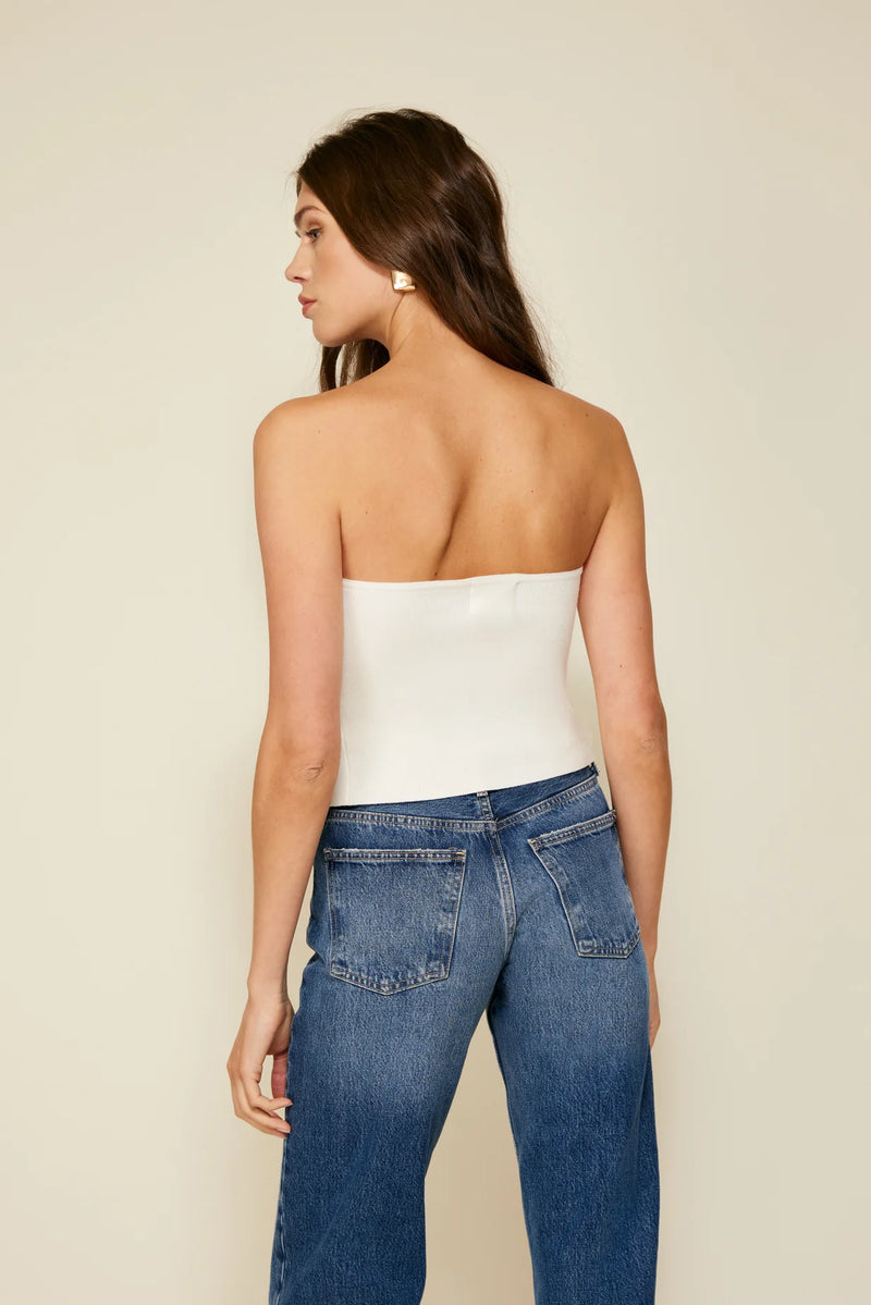 Line & Dot | Sonja Rib Knit Strapless Top