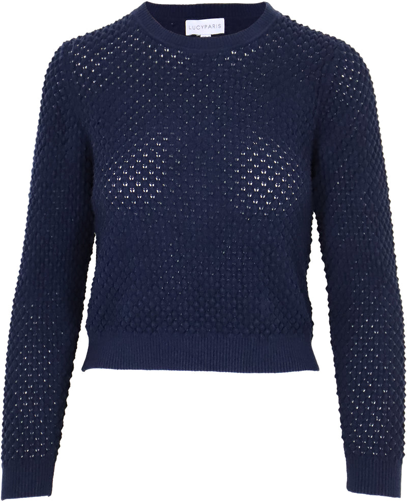 Taryn Long Sleeve Sweater | Navy