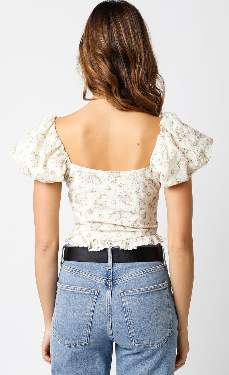 FINAL SALE Isabelle Floral Corset Top