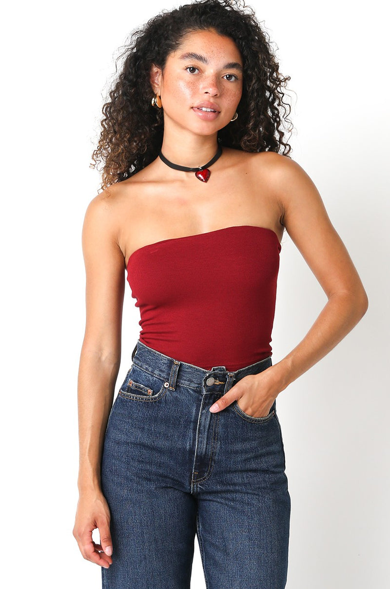 Mila Rib Knit Tube Top