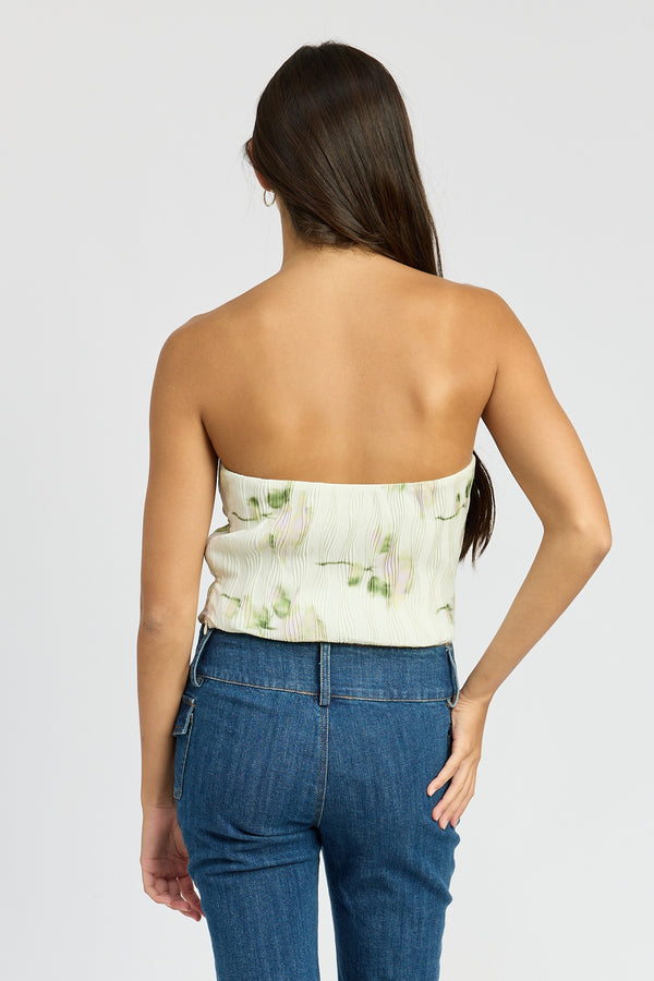 FINAL SALE Sincere Floral Tube Top | Ivory