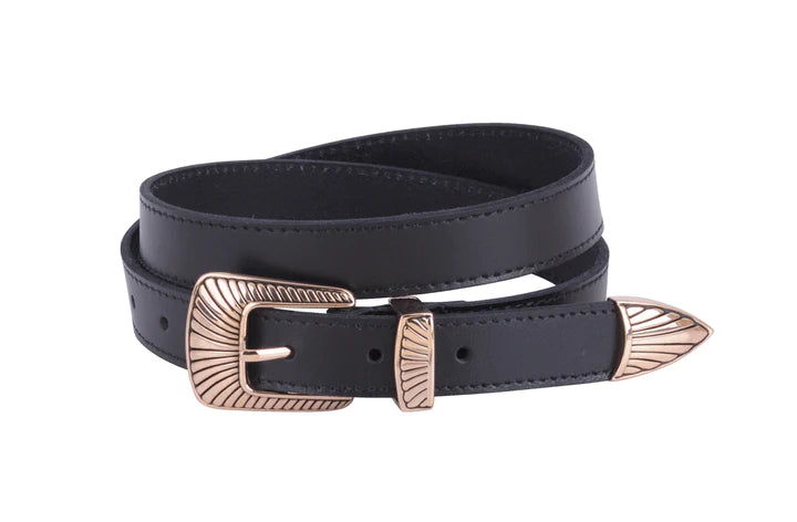Cindy Lou Boho Buckle Leather Belt