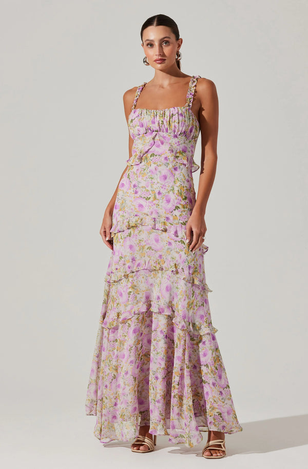 ASTR the Label | Olina Maxi Dress | Purple Floral