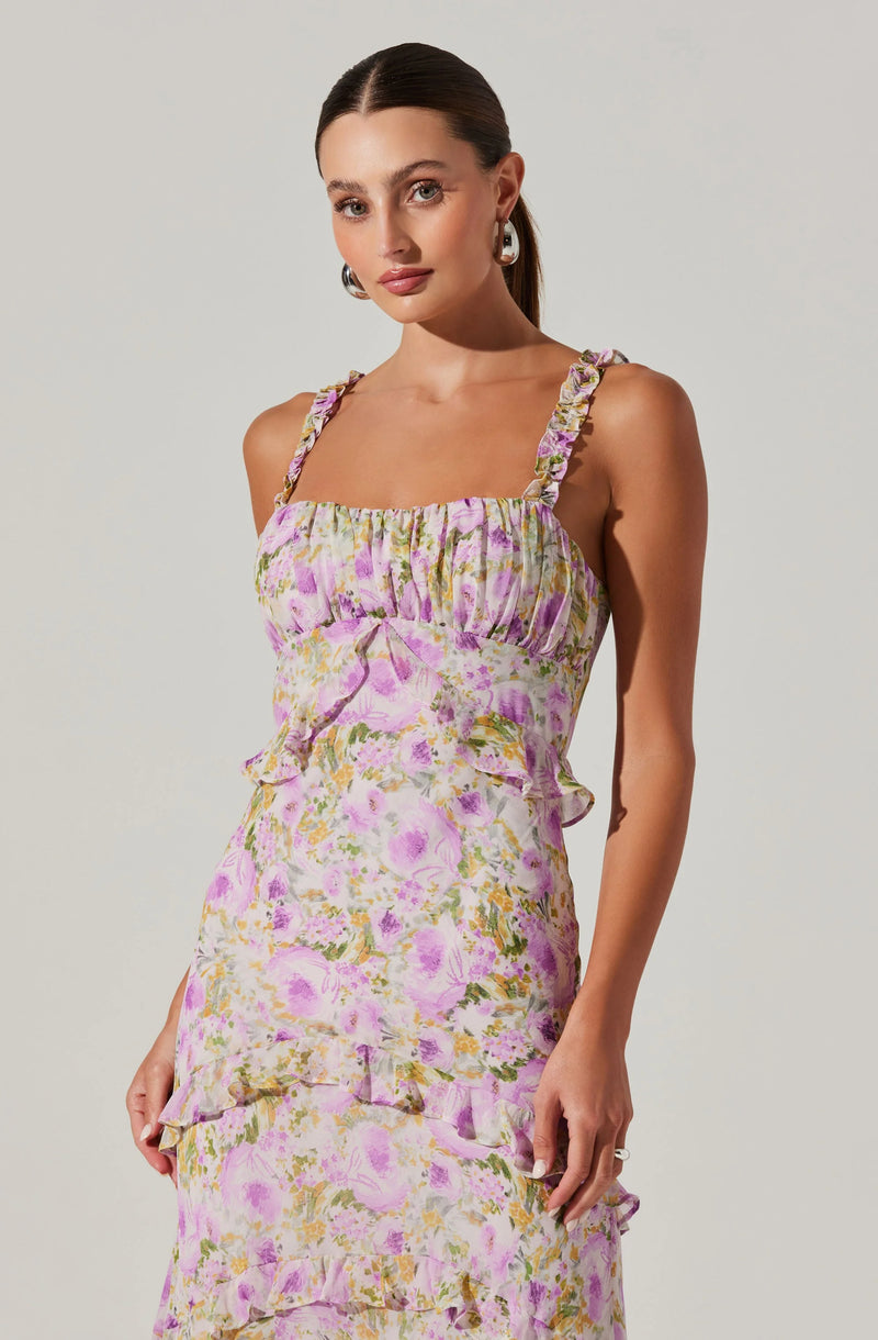 ASTR the Label | Olina Maxi Dress | Purple Floral