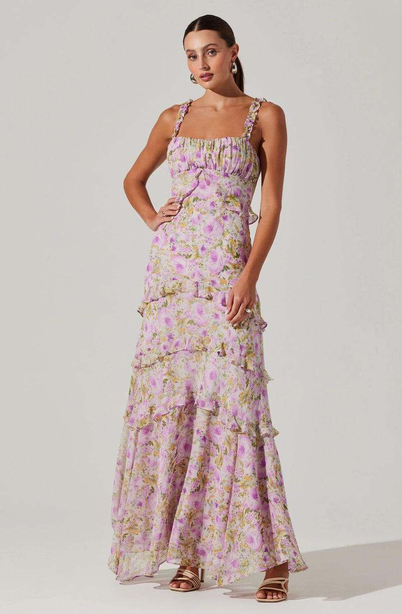 ASTR the Label | Olina Maxi Dress | Purple Floral