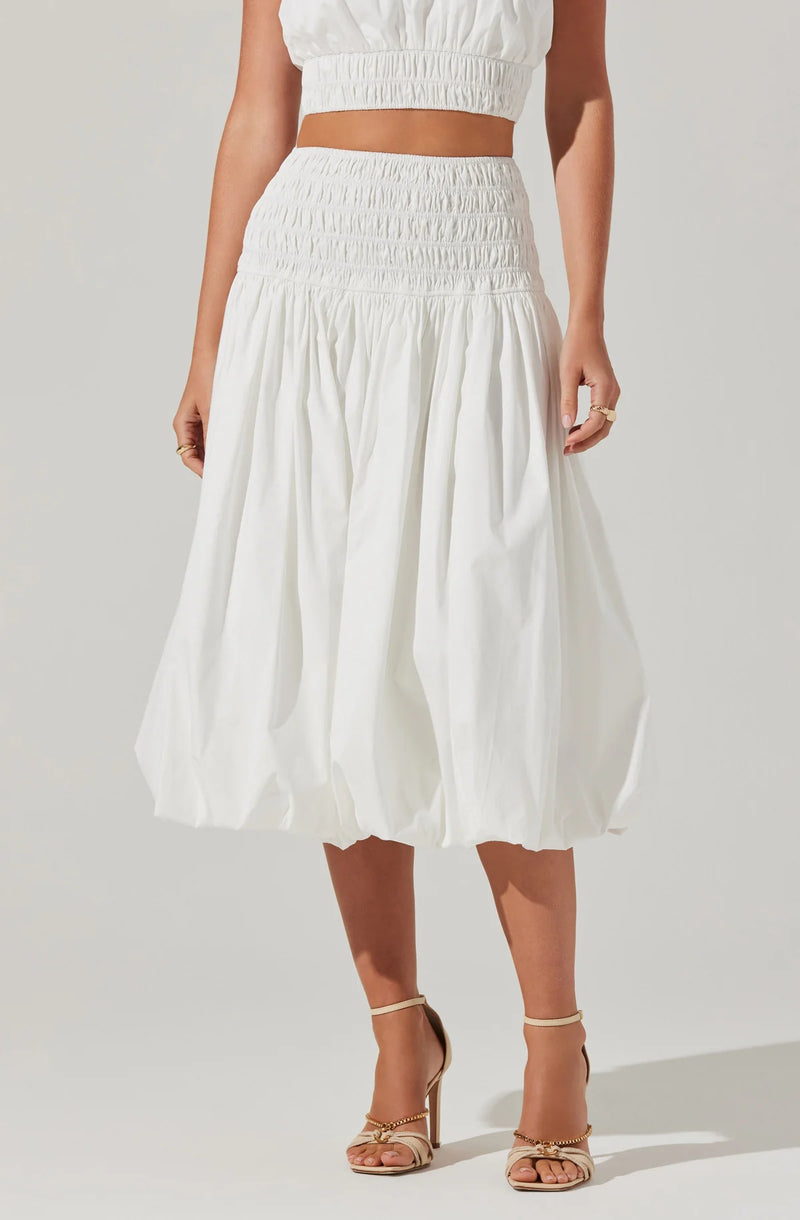 FINAL SALE ASTR the Label | ALANI BUBBLE HEM MIDI SKIRT