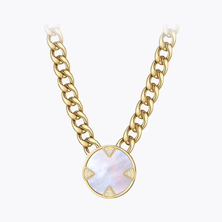 Harrah Geometric Sparkle Necklace | Gold