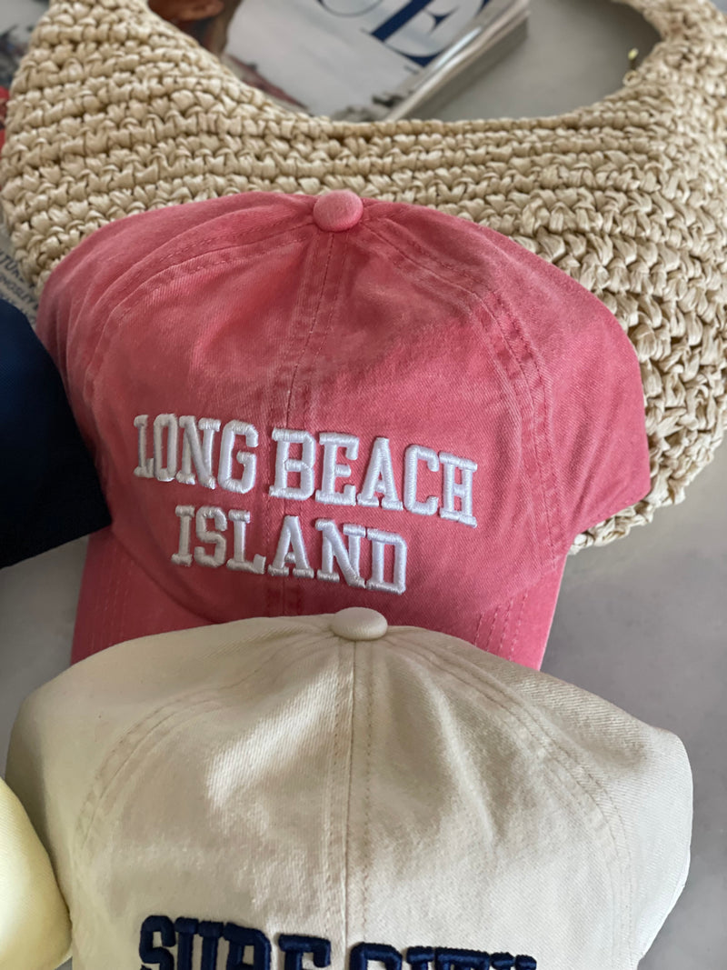 Long Beach Island Baseball Hat | Coral