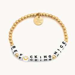Little Words Project | Be F*cking Nice Bracelet | Gold Plated