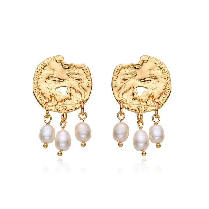 Athena Gold Earrings