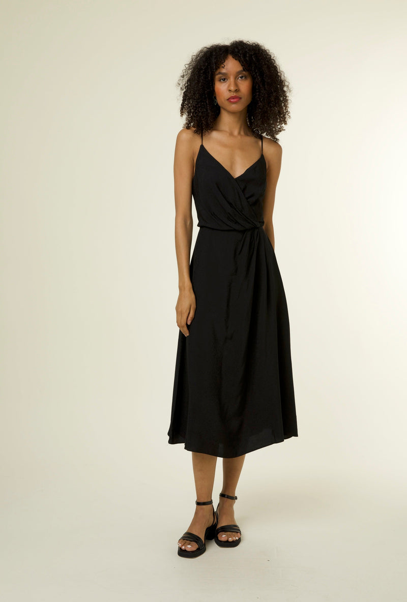 Valia Midi Dress | Black