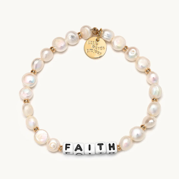 Little Words Project | Faith Bracelet Fresh Water Pearl