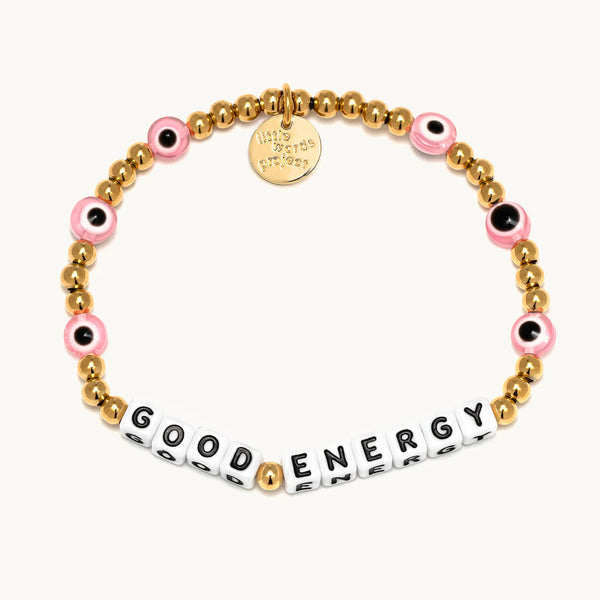 Little Words Project | Good Energy Bracelet | Gold Plated