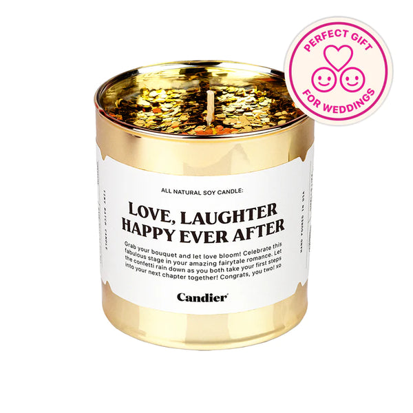 Love Laughter Happy Ever After Candle