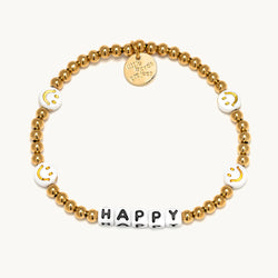 Little Words Project | Happy Bracelet | Gold Plated