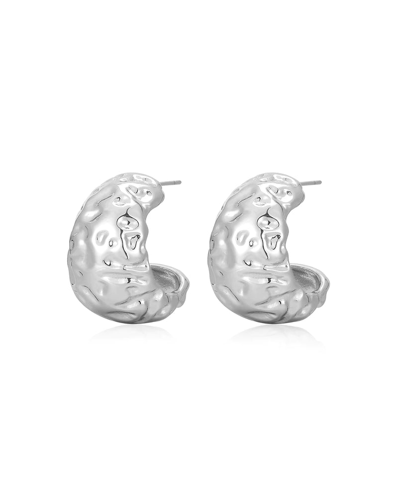 LUV AJ | Molten Hoop Earrings