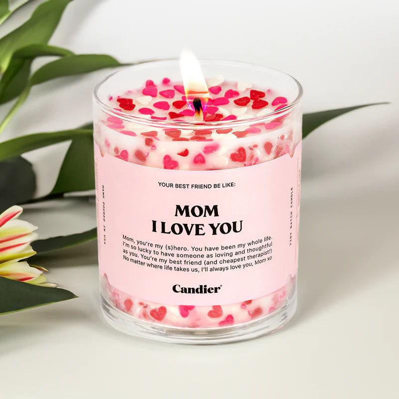 Mom I Love You Candle