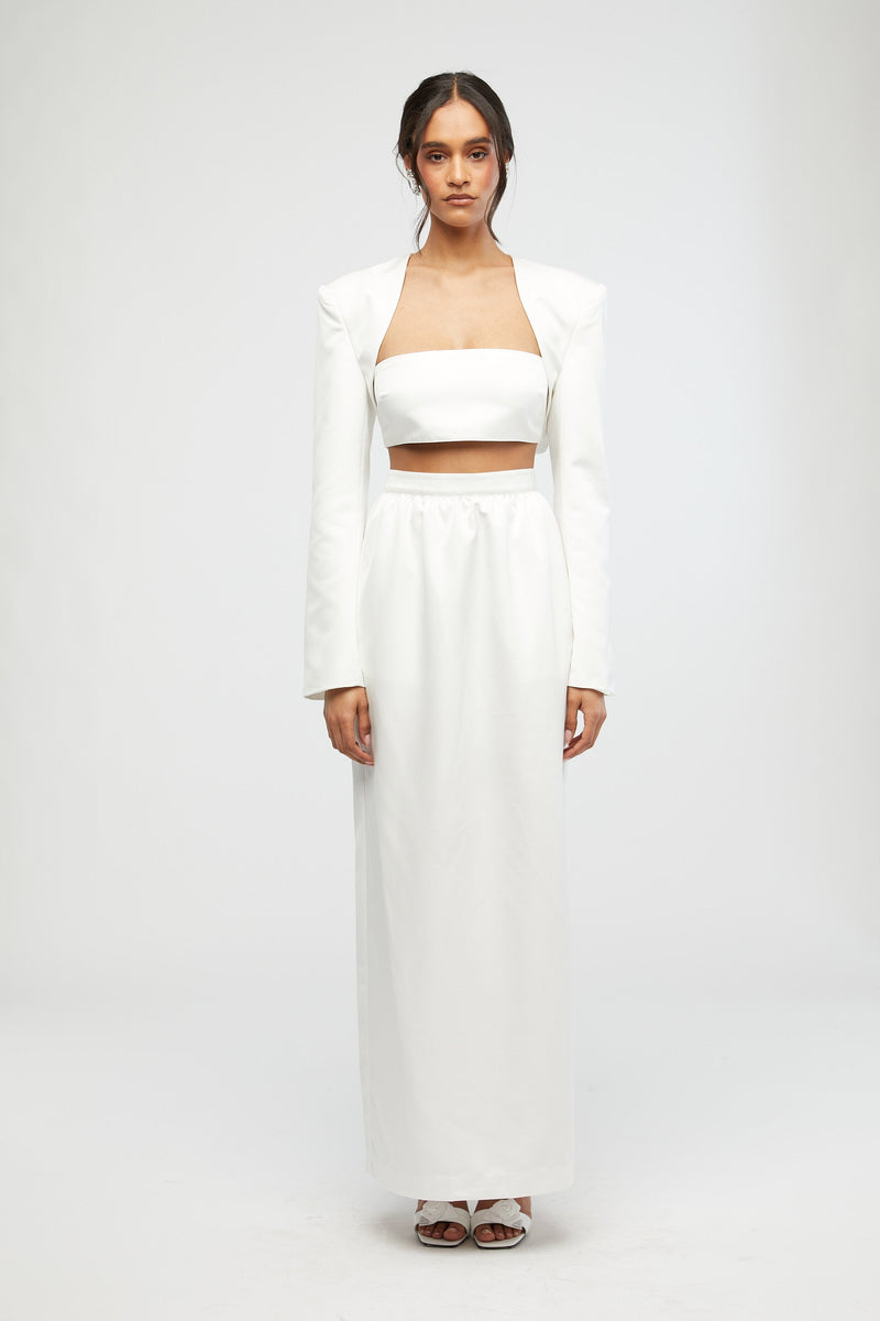 WeWoreWhat | Bandeau Top White FINAL SALE