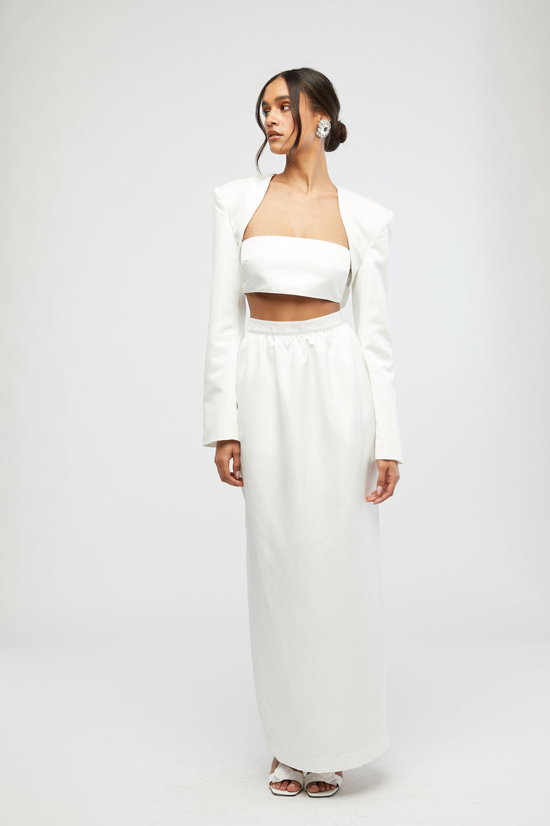 WeWoreWhat | Bandeau Top White FINAL SALE