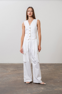 Bianca Cargo Pants | White