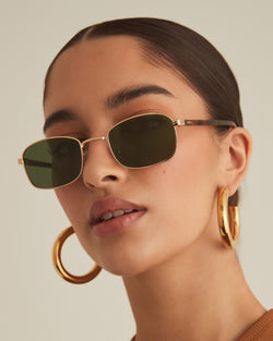 Banbe | The Lima Sunglasses | Gold Green