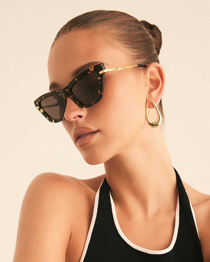 Banbe | The Whitney Polarized Sunglasses Amber Tort