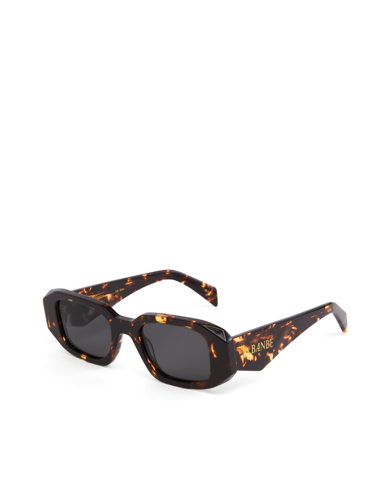 Banbe | The Nina Polarized Sunglasses | Amber Tort Jet