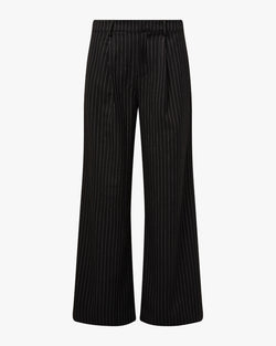 WeWoreWhat | Low Rise Trousers | Black Pin Stripe