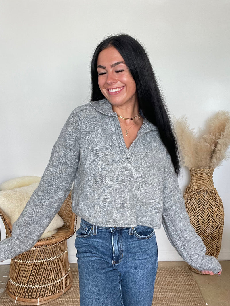 Clara Collared Boxy Sweater | FINAL SALE