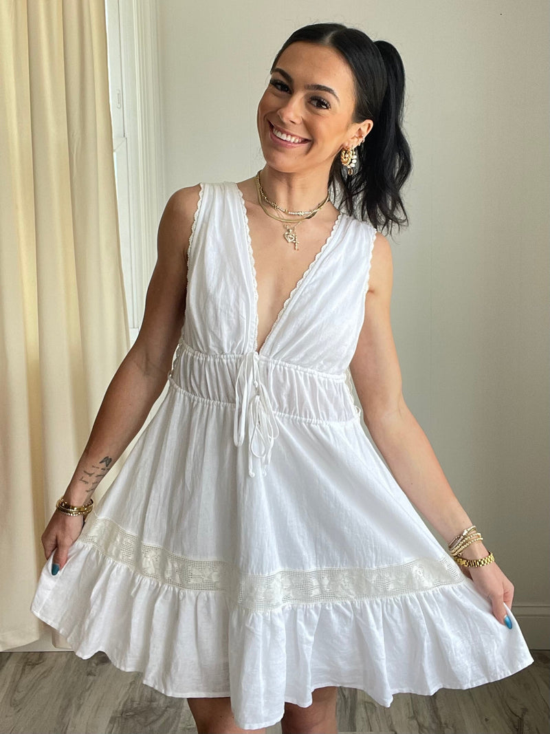 Khole Mini Dress | White