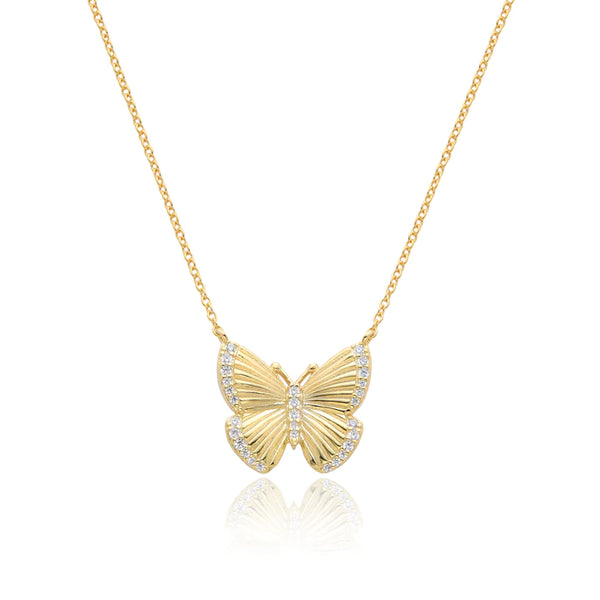 BUTTERFLY NECKLACE | STERLING SILVER | GOLD