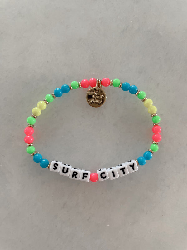 Little Words Project | Surf City Bracelet | Neon