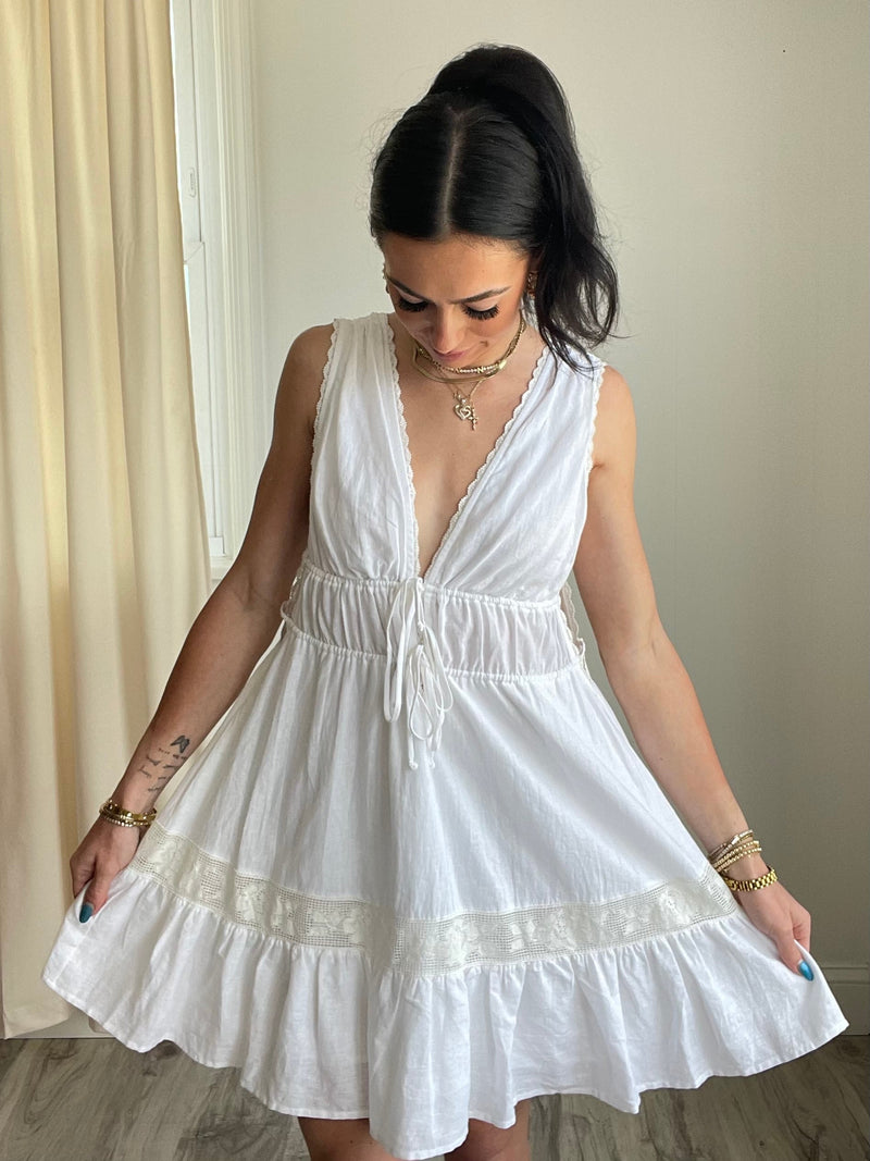 Khole Mini Dress | White