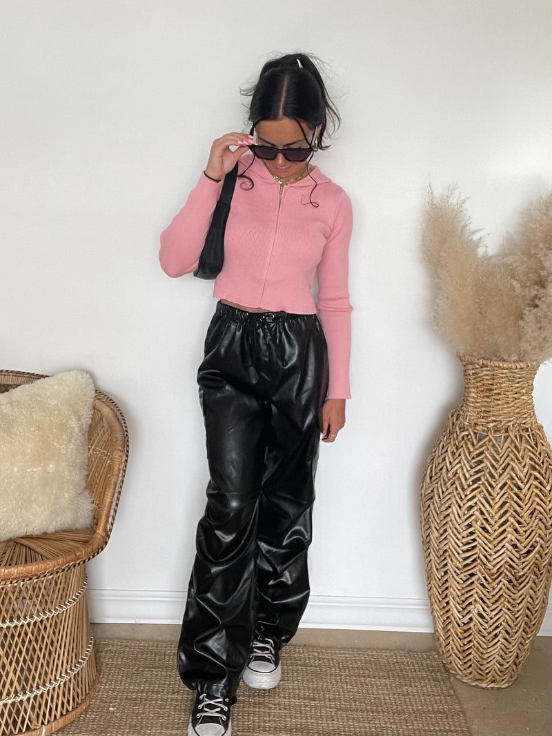 Gigi Faux Leather Cargo Pants | FINAL SALE