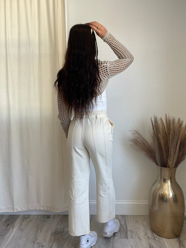Marianna Straight Leg Pants | Off White