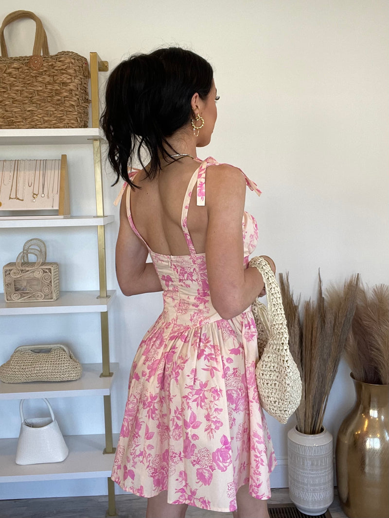 Faith Floral Mini Dress | Pink