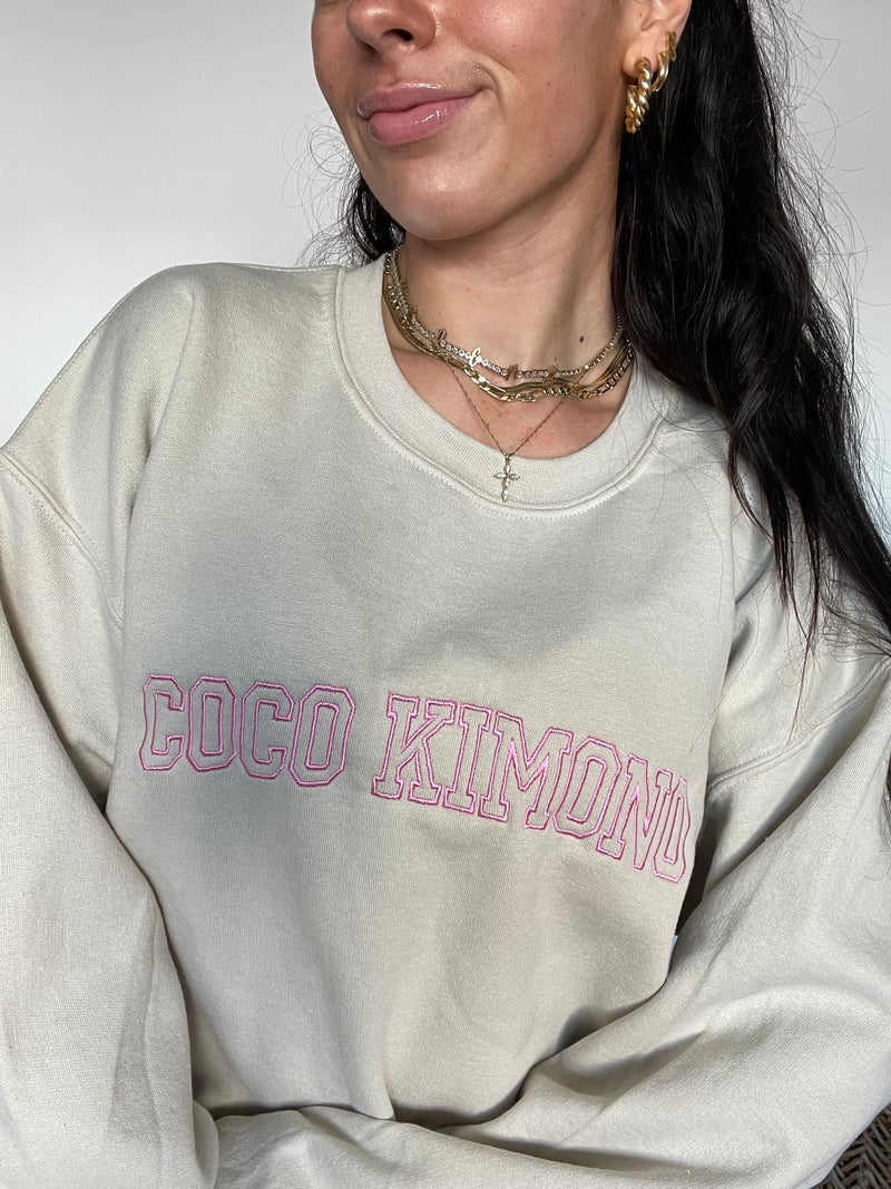 Coco Kimono Embroidered Sweatshirt