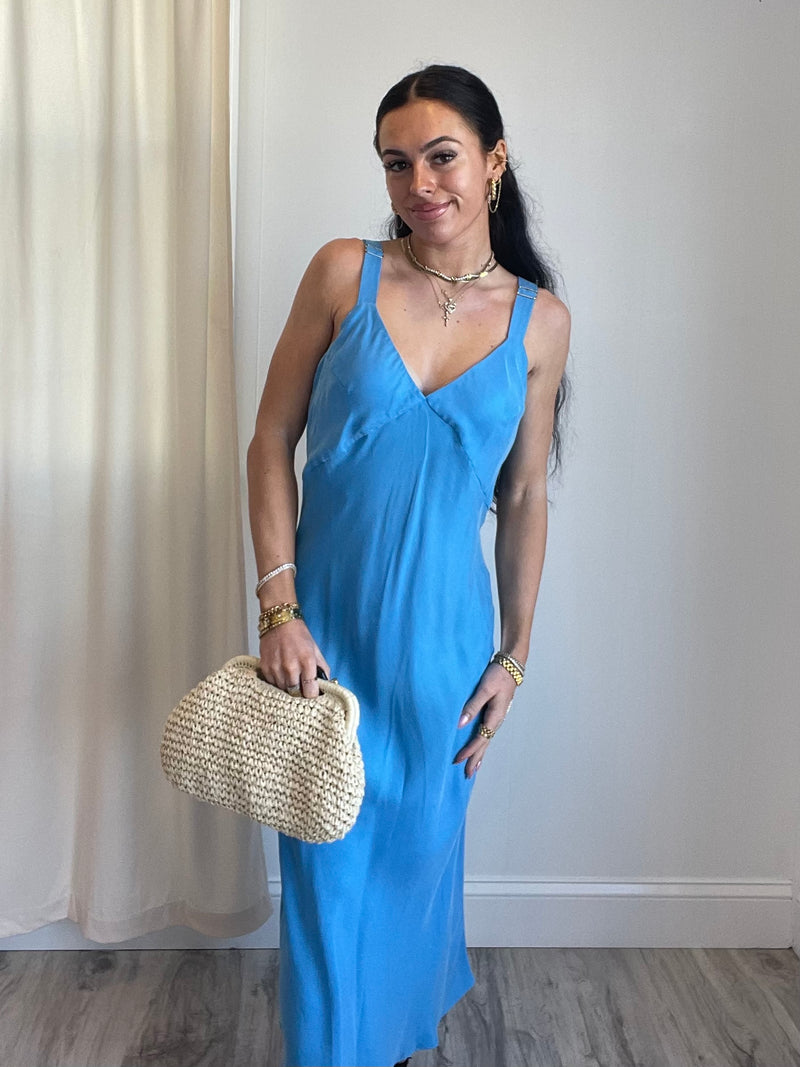 Karine Slip Dress | Blue