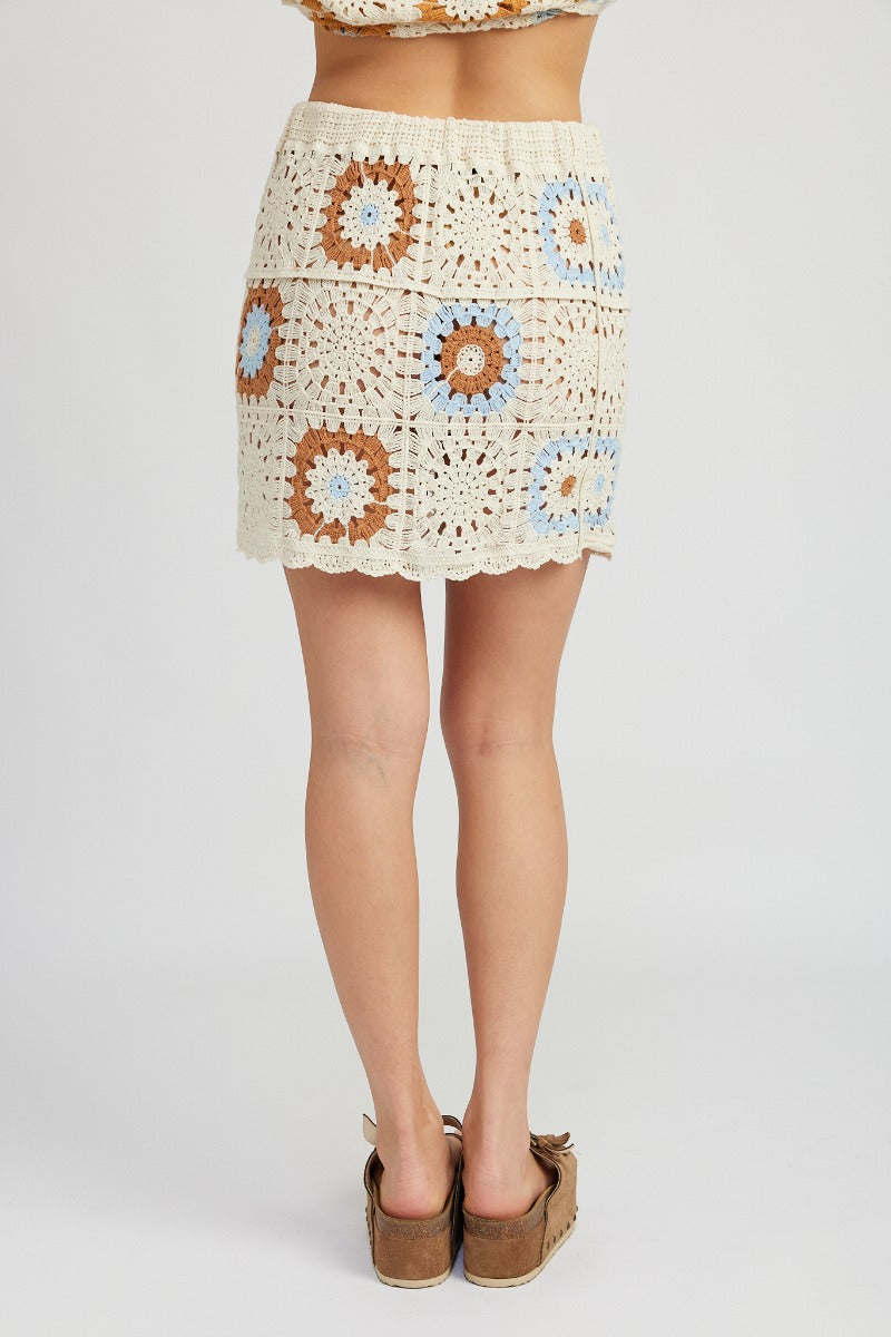 Alina Crochet Mini Skirt