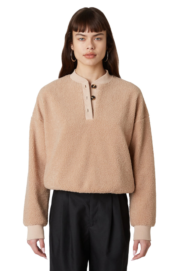 Boucle Henley Sweater | FINAL SALE