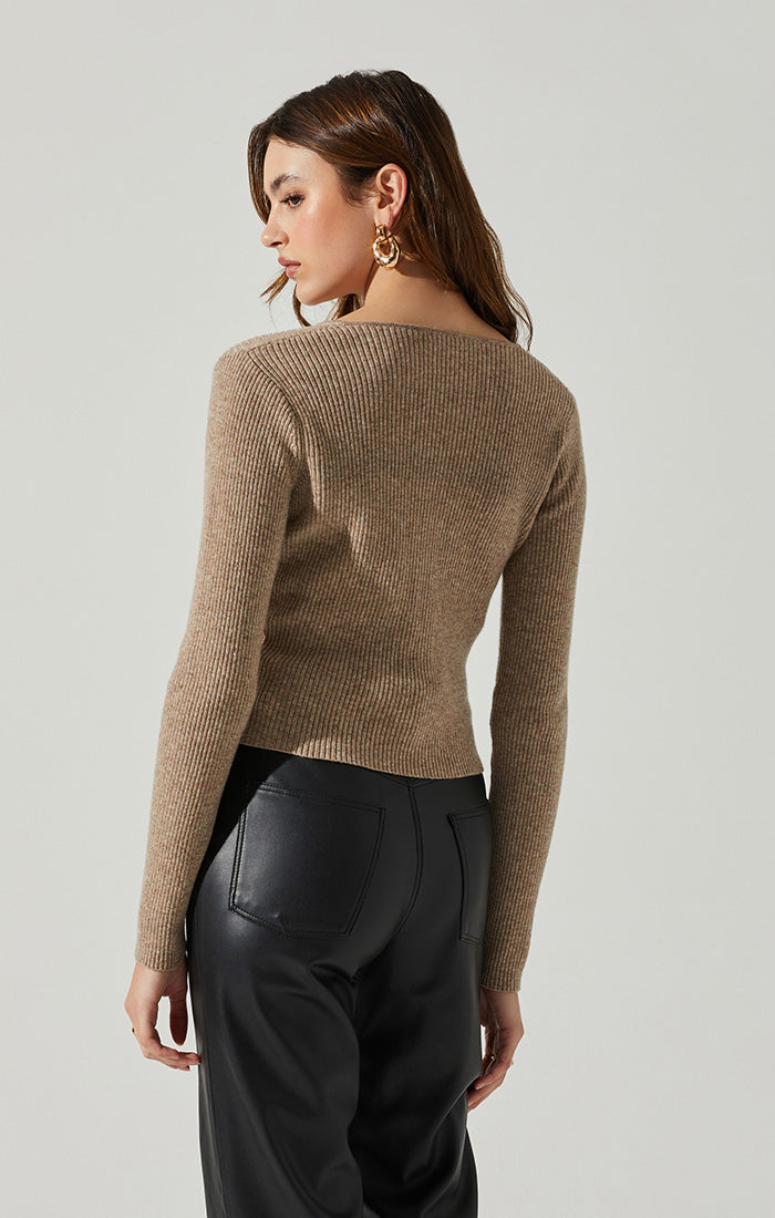ASTR the Label | Rylee Sweater Top | Taupe FINAL SALE