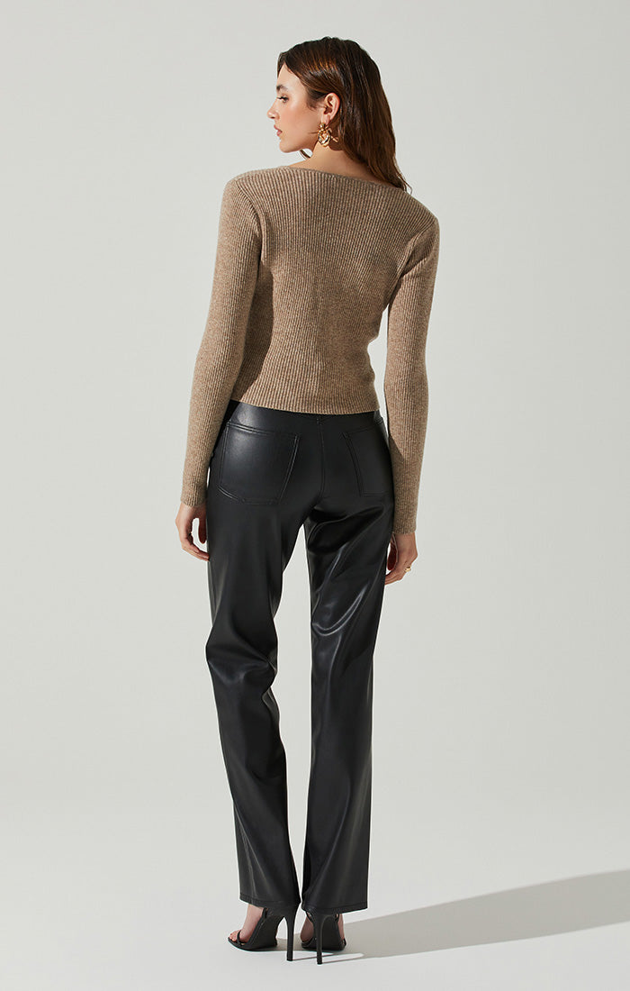 ASTR the Label | Rylee Sweater Top | Taupe FINAL SALE