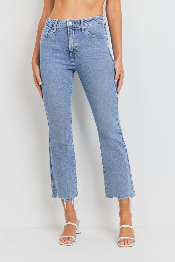 Vana Vintage Cropped Flare Jeans | Medium Denim