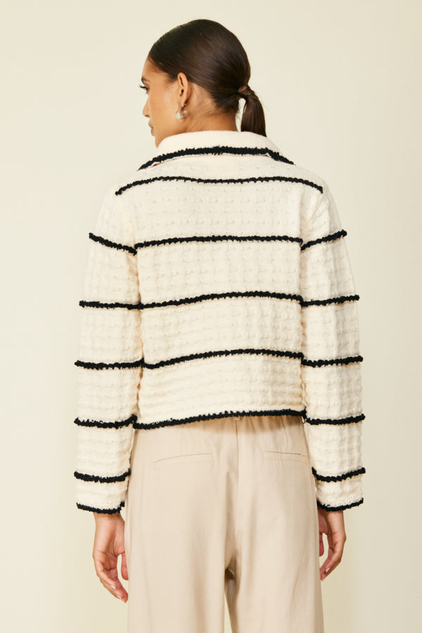 Line & Dot | Mariner Sweater | Ivory & Black