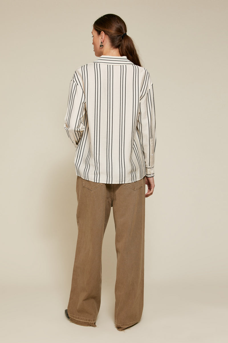 Line & Dot | Freddie Striped Button Down Shirt